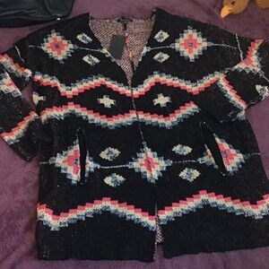 NWT Boutique The Clothing Company Black Sweater/ Cardigan